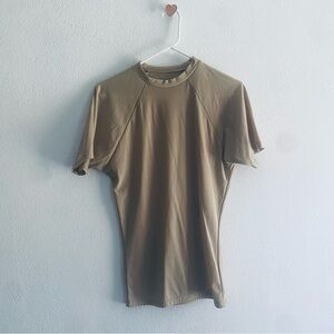 Dri-Duke moisture control tan t-shirt